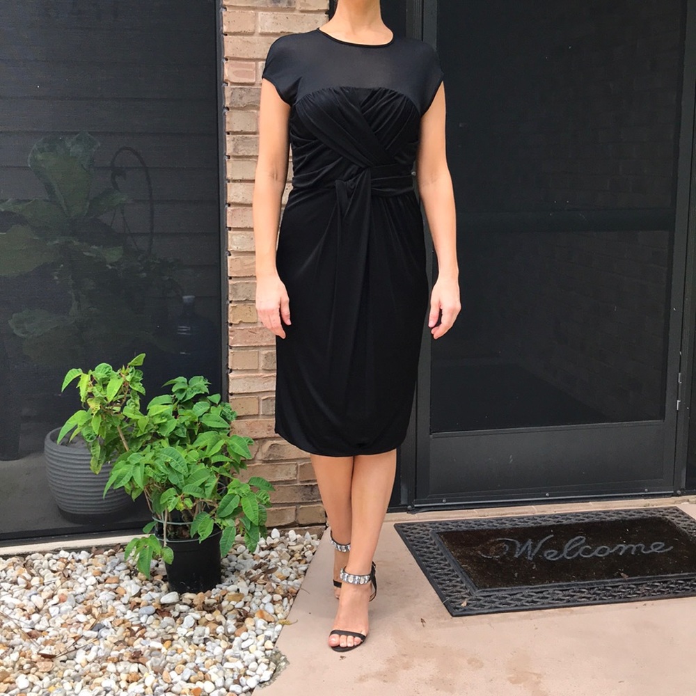 BOSS by Hugo Boss Sheer Panel Dress - Large (8)